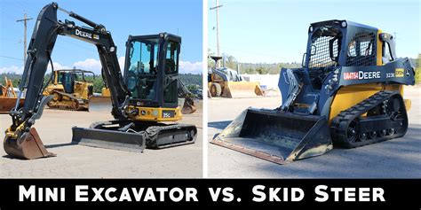 mini excavator vs skid steer for grading|mini skid steer lift capacity.